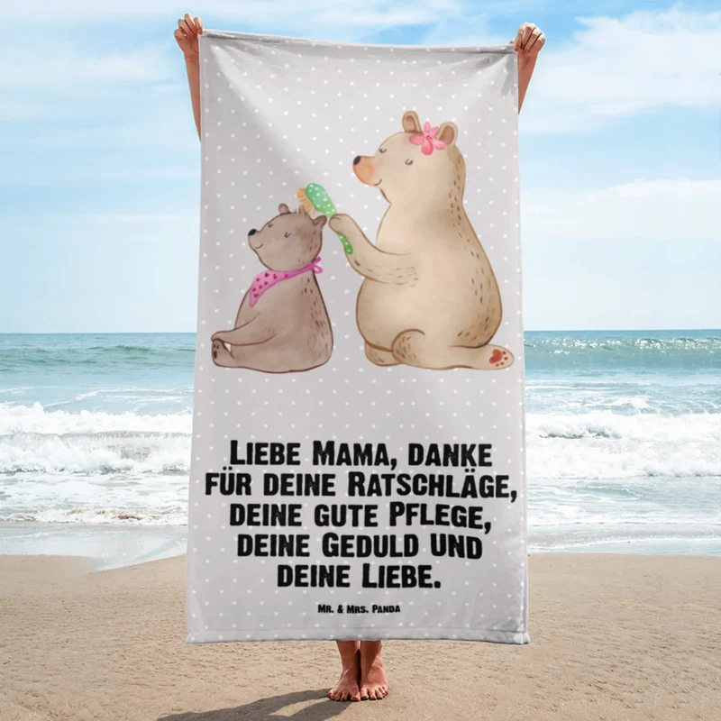 XL Badehandtuch Bär Kind