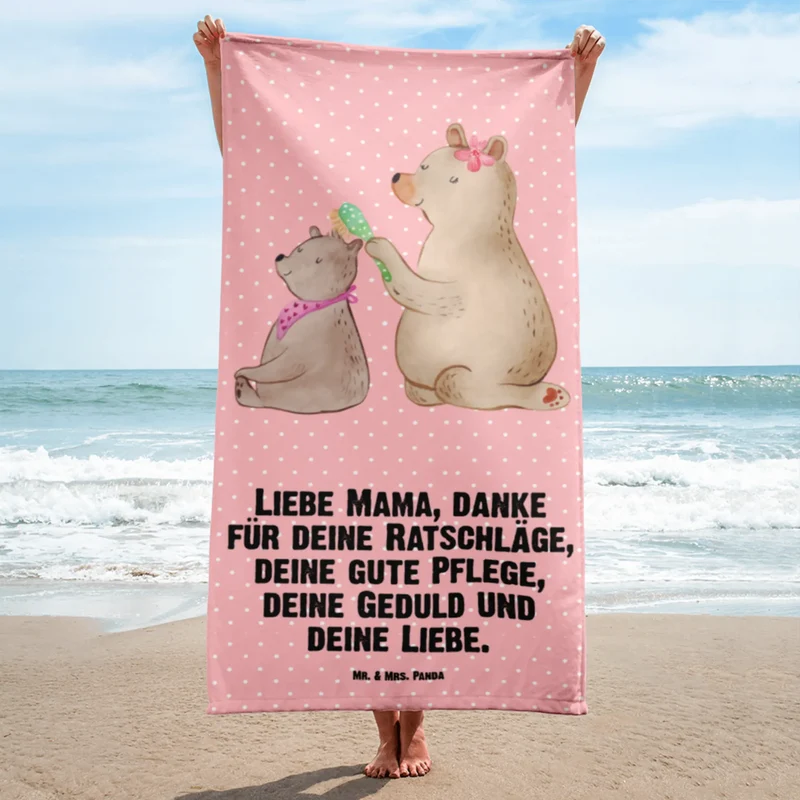 XL Badehandtuch Bär Kind
