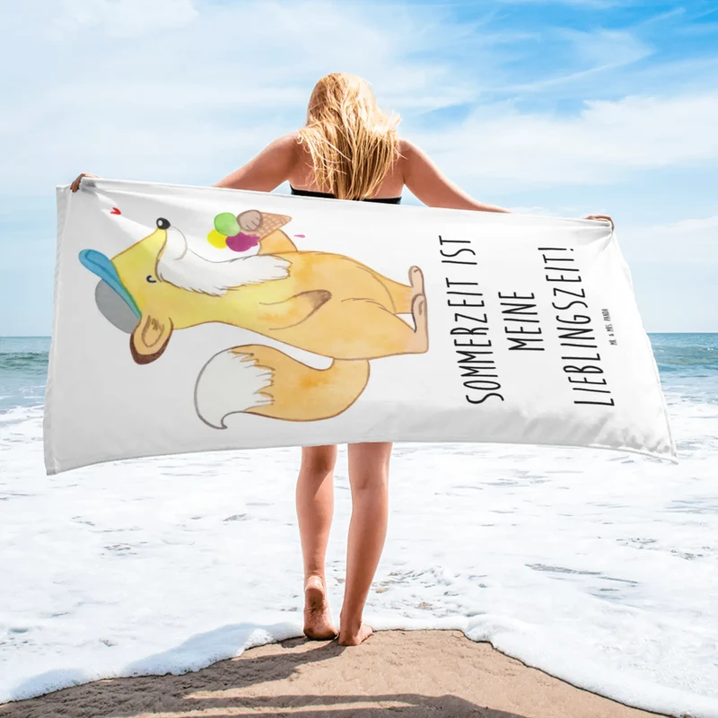 XL Badehandtuch Sommer Freude