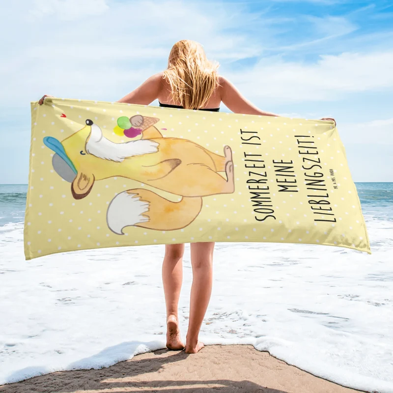 XL Badehandtuch Sommer Freude