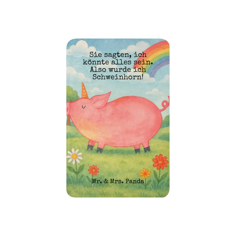 Sherpa Kuscheldecke Einhorn Schwein Design