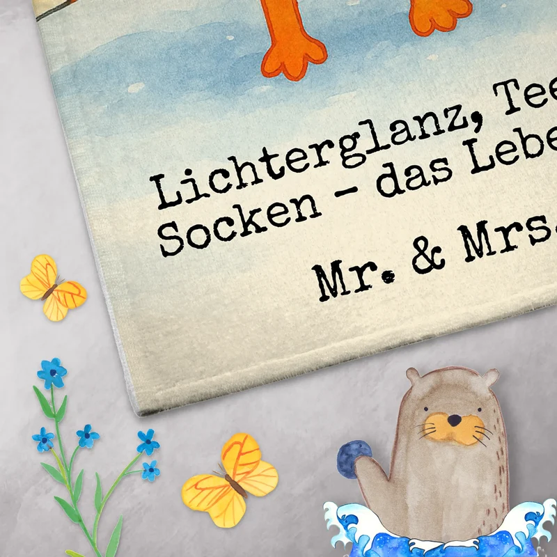 Gästehandtuch Fuchs Weihnachten Design