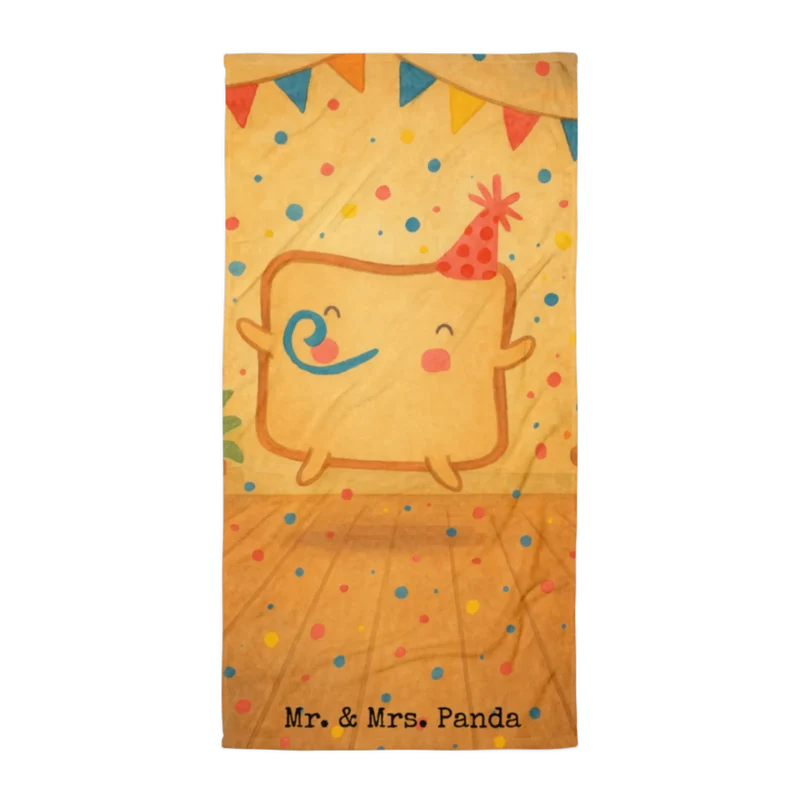 XL Badehandtuch Toast Party Design