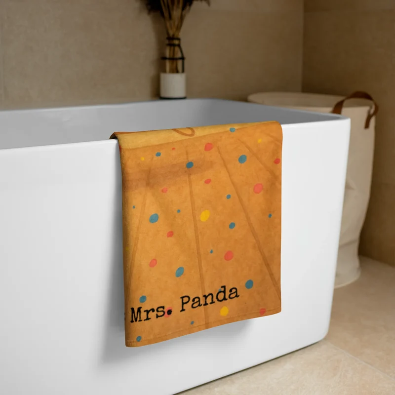XL Badehandtuch Toast Party Design