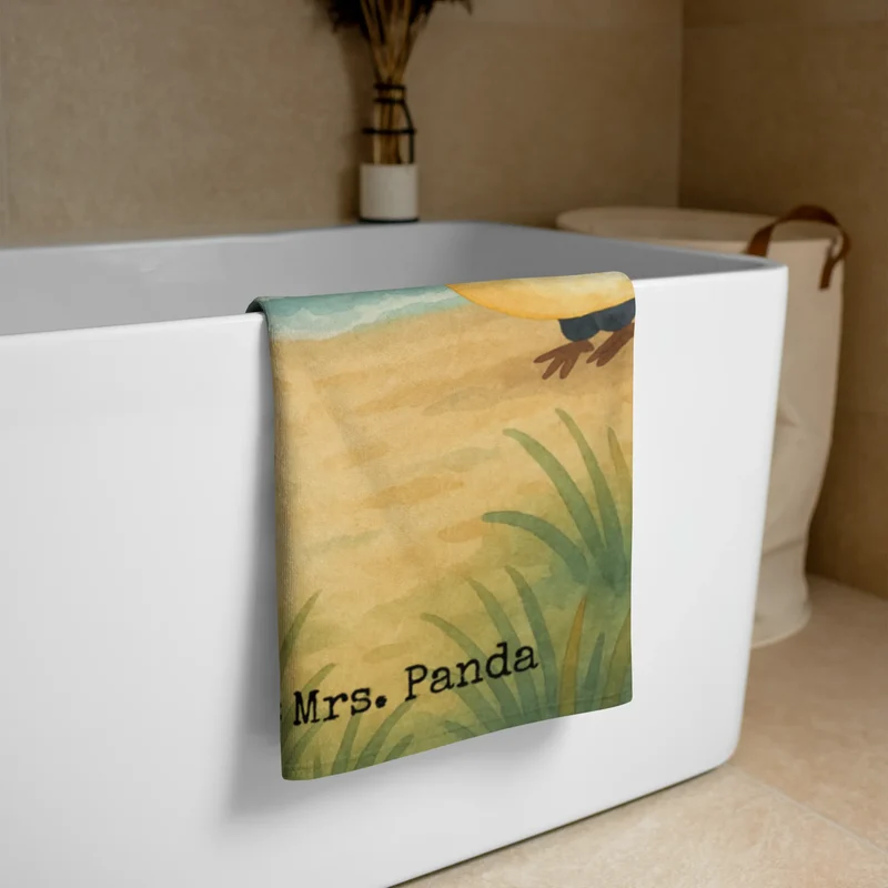 XL Badehandtuch Pinguine Kuss Design