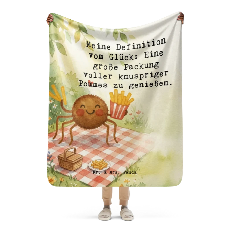 Sherpa Kuscheldecke Spinne Agathe Pommes Design