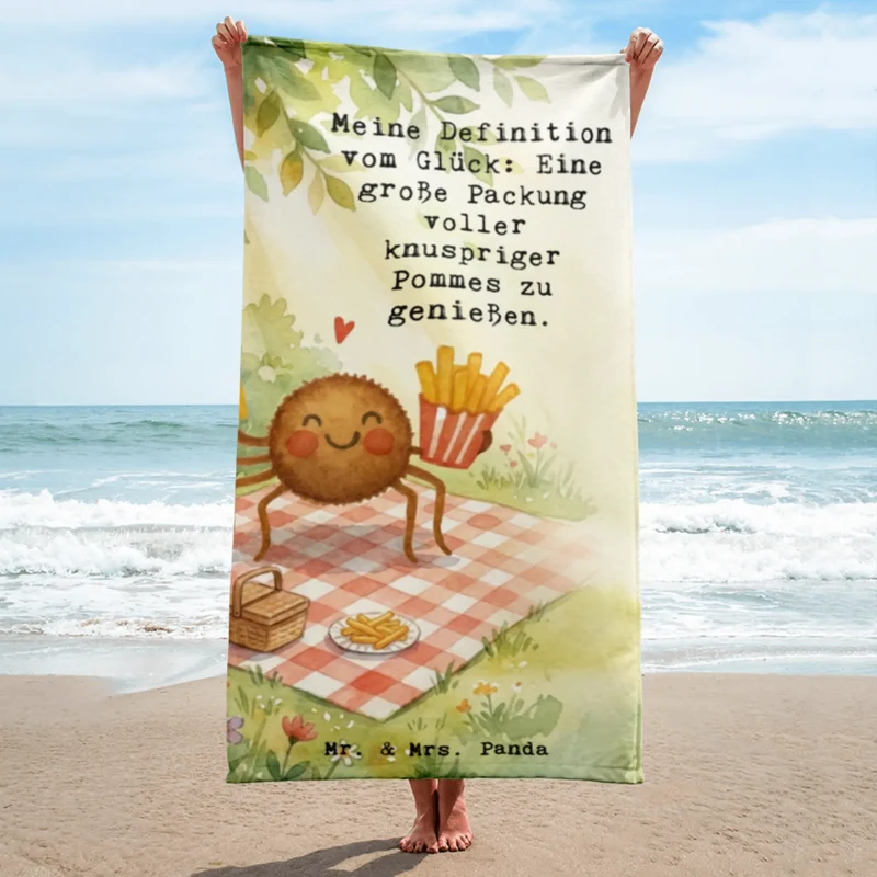 XL Badehandtuch Spinne Agathe Pommes Design