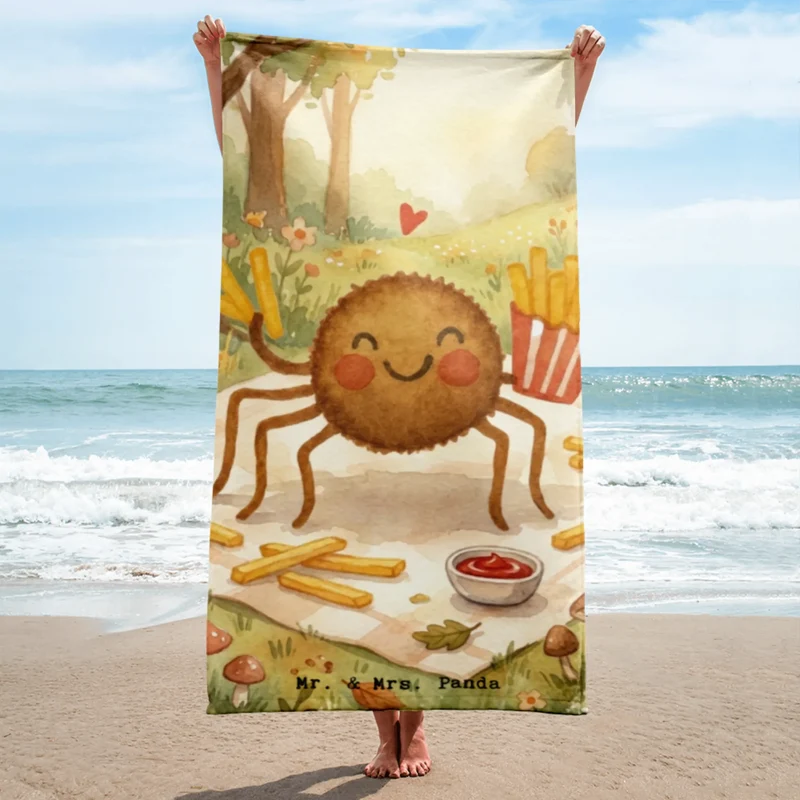 XL Badehandtuch Spinne Agathe Pommes Design