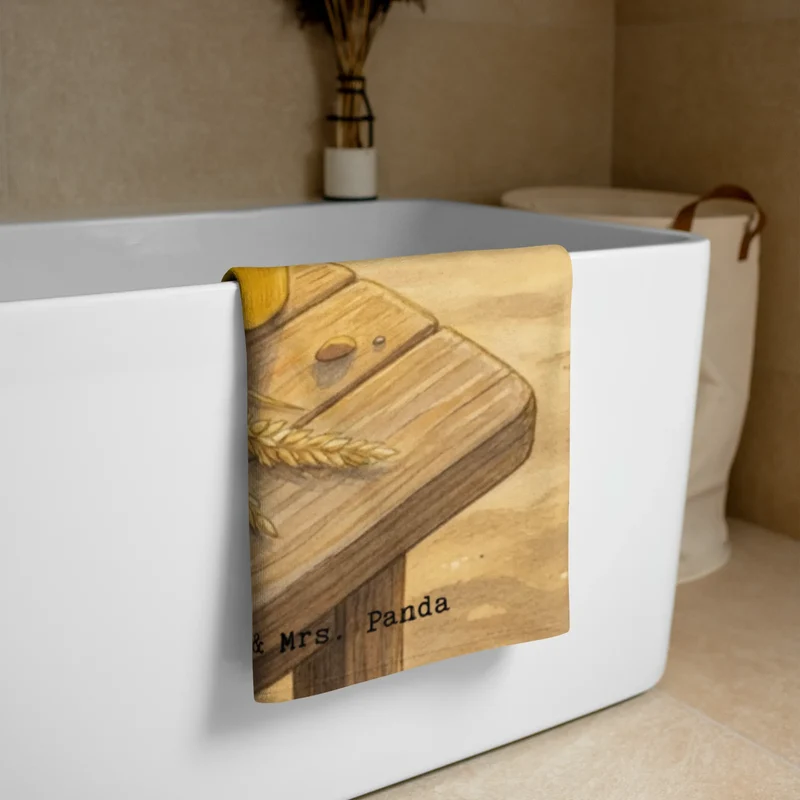 XL Badehandtuch Pinguin Pommes Eimer Design