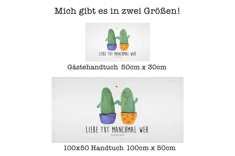 Handtuch Kaktus Liebe