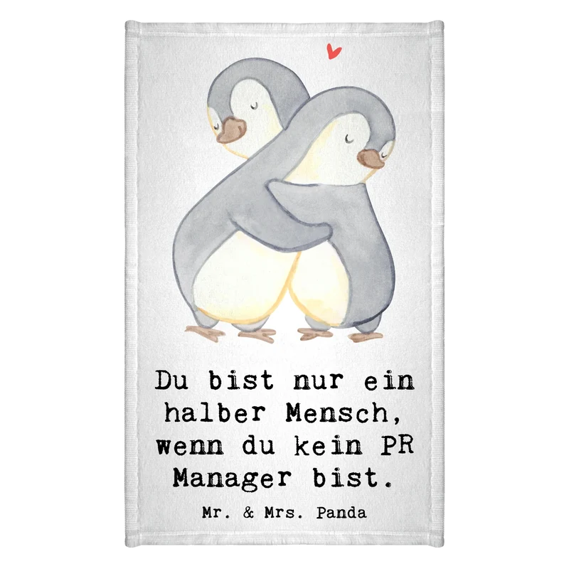 Gästehandtuch PR Manager Herz