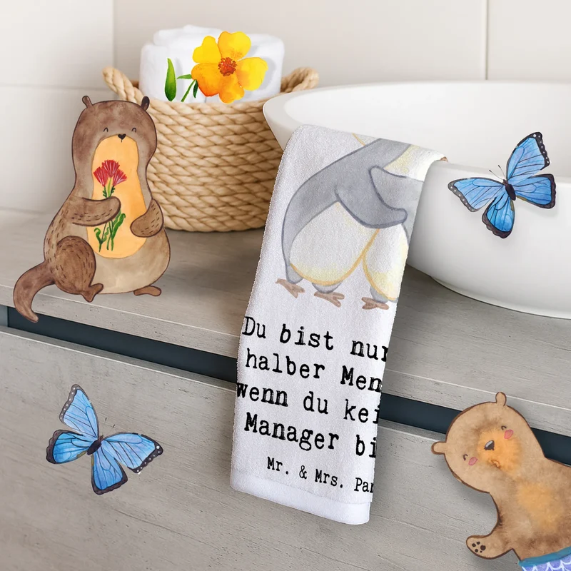 Gästehandtuch PR Manager Herz