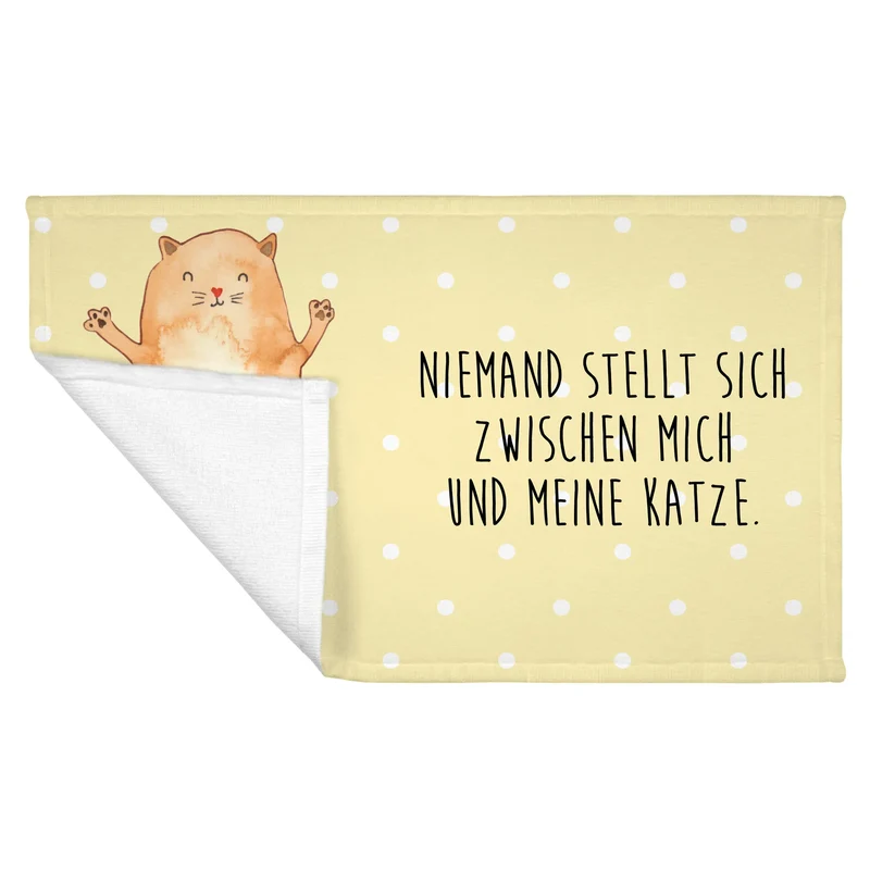 Handtuch Katze Umarmen
