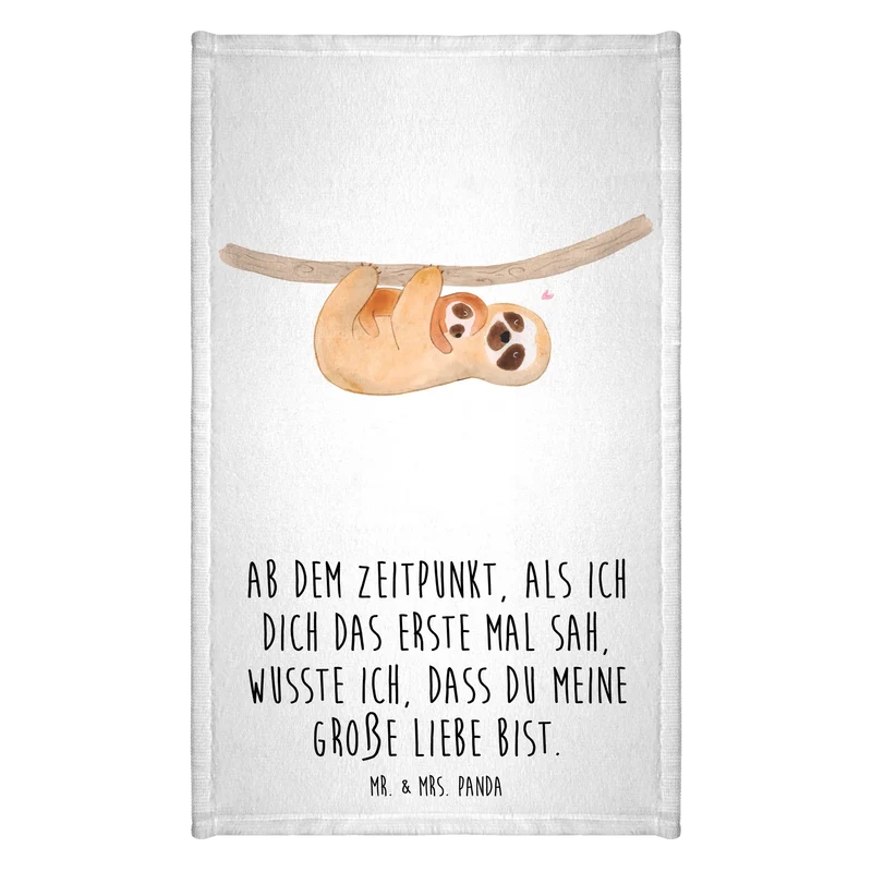 Gästehandtuch Faultier Kind