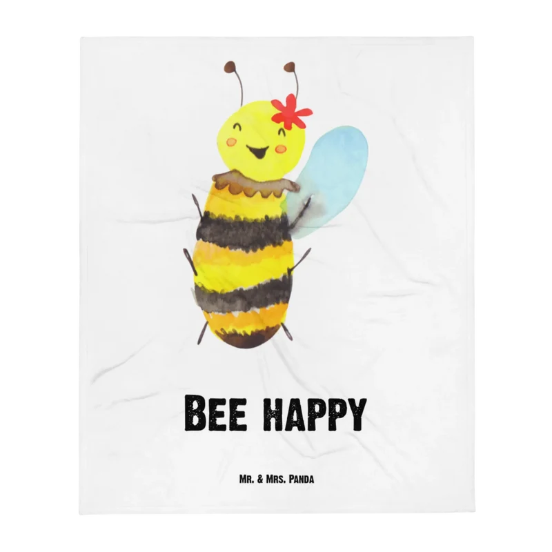 Babydecke Biene Happy