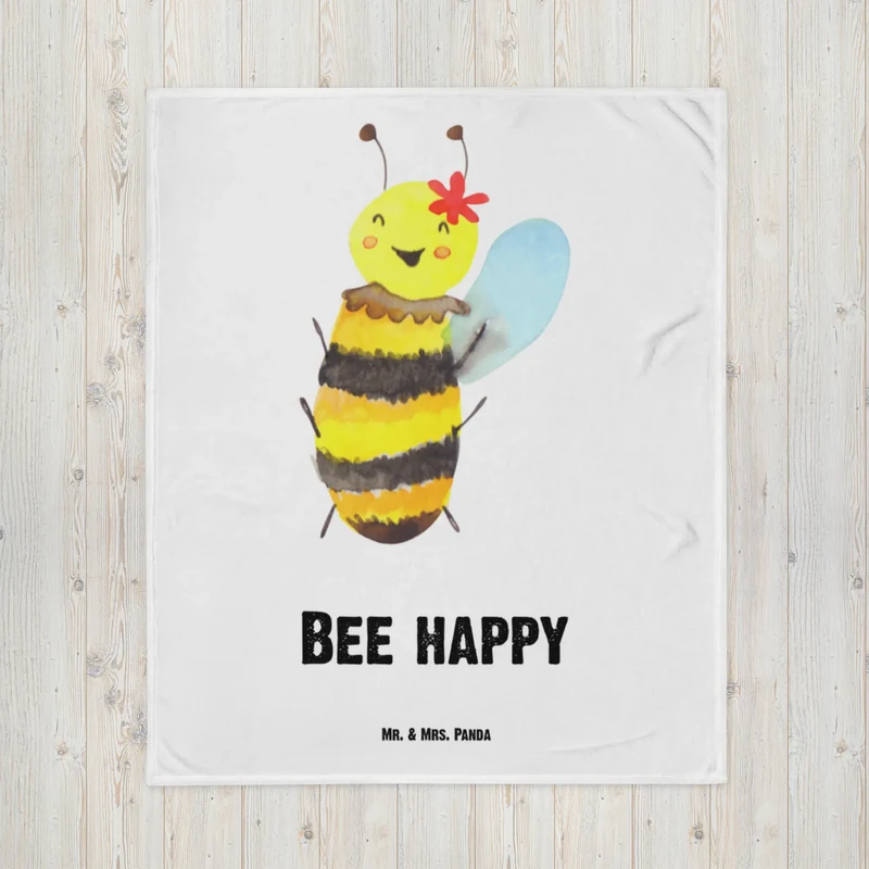 Babydecke Biene Happy