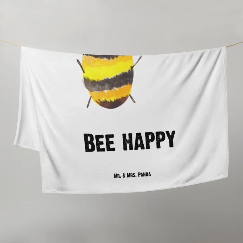 Babydecke Biene Happy