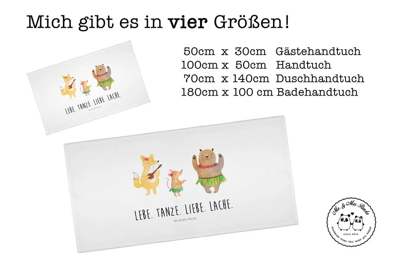 Handtuch Waldtiere Aloha