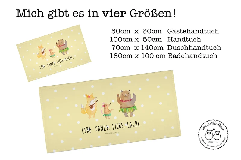 Handtuch Waldtiere Aloha