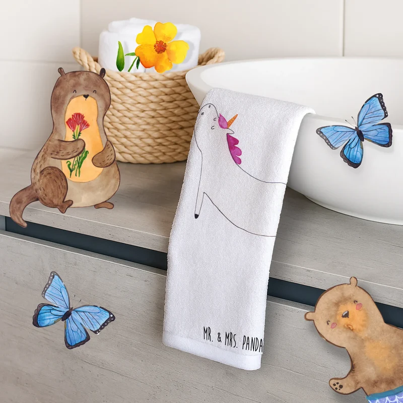 Gästehandtuch Einhorn Yoga