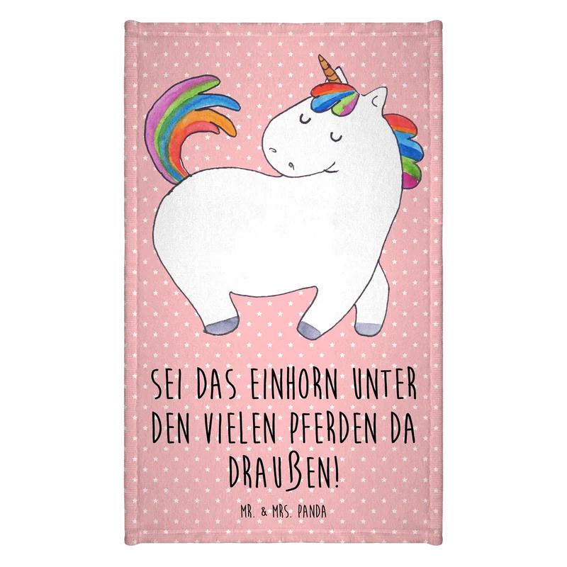 Gästehandtuch Einhorn Stolzieren