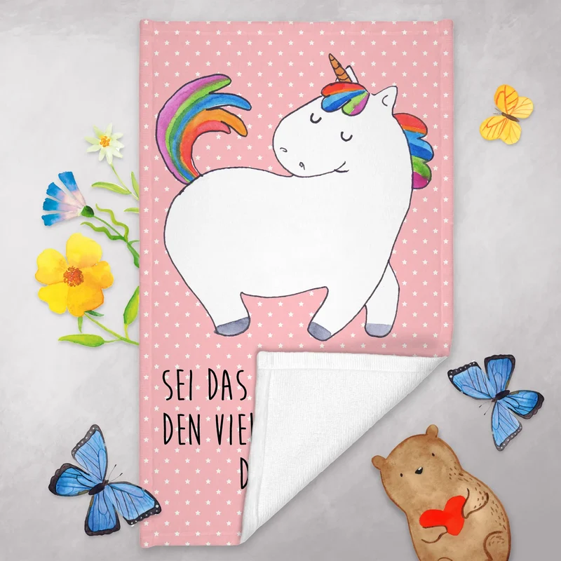 Gästehandtuch Einhorn Stolzieren