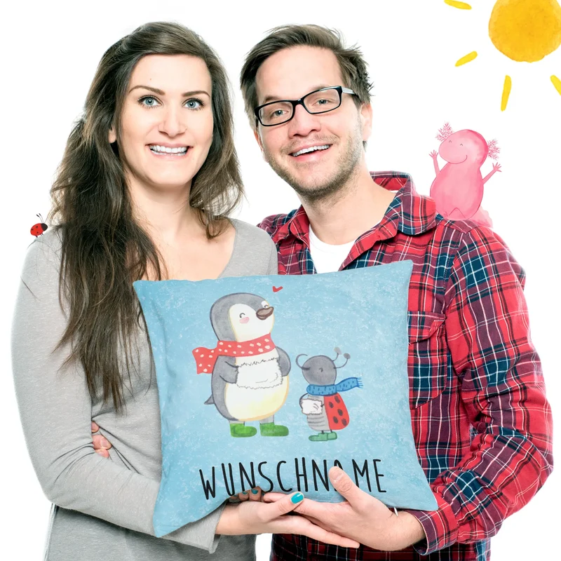 Personalisiertes Kissen Smörle Winterzeit
