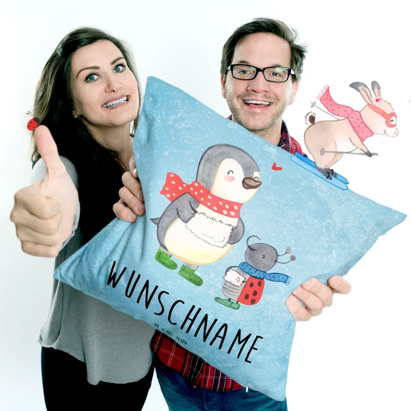 Personalisiertes Kissen Smörle Winterzeit