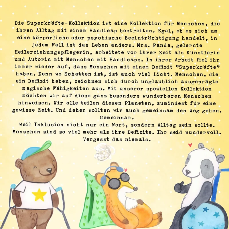 Personalisiertes Kissen Fuchs Beinprothese