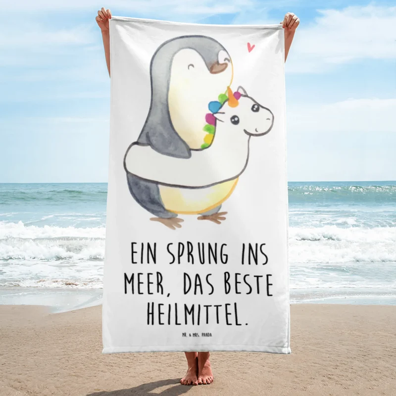 XL Badehandtuch Sommermeerheilkraft