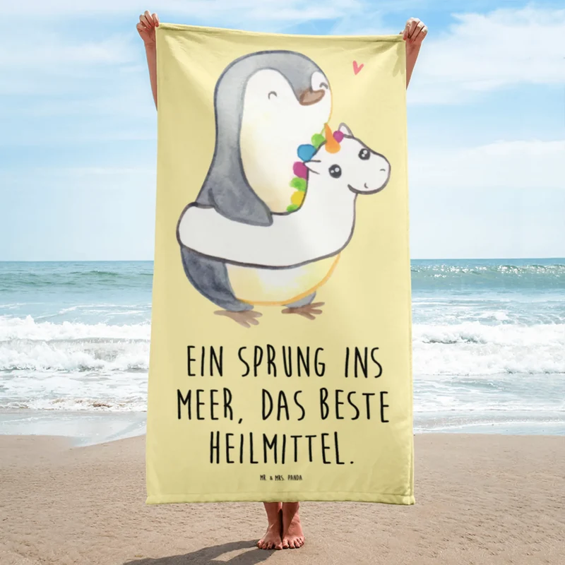 XL Badehandtuch Sommermeerheilkraft
