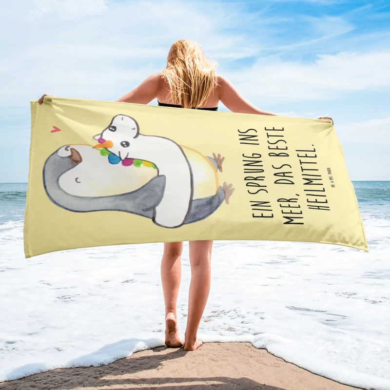 XL Badehandtuch Sommermeerheilkraft