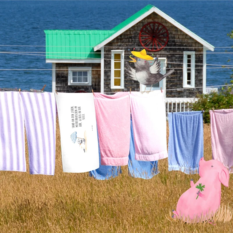 Handtuch Sommer Meer Glück
