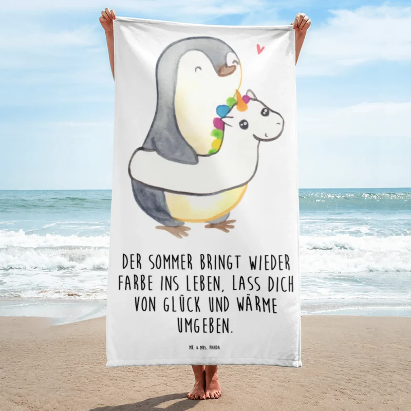 XL Badehandtuch Sommerfarben