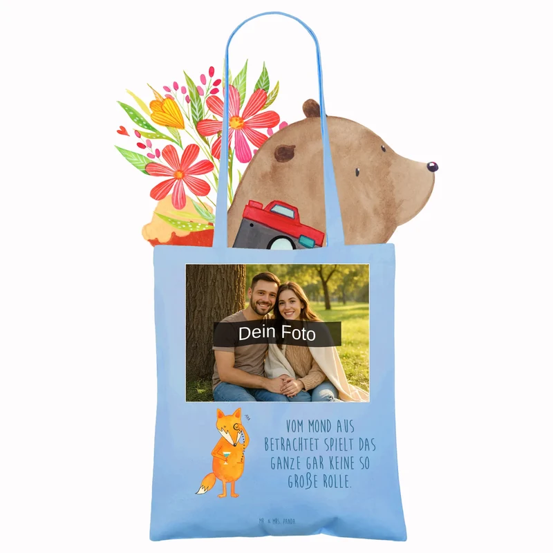 Personalisierte Foto Tragetasche Fuchs Lord