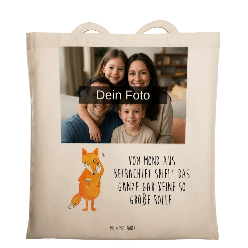 Personalisierte Foto Tragetasche Fuchs Lord