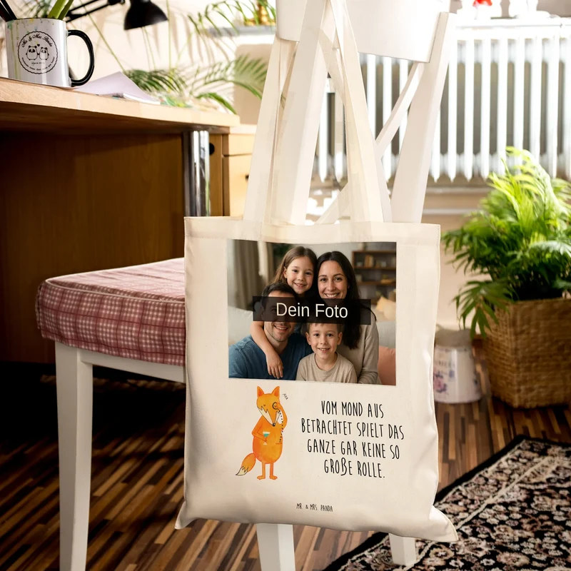 Personalisierte Foto Tragetasche Fuchs Lord