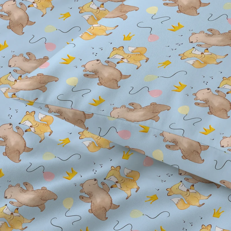 Bettwäsche Bär & Fuchs Disco Muster