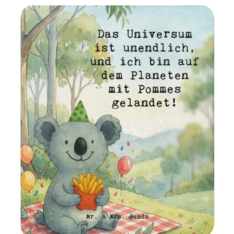 Sherpa Kuscheldecke Koala Pommes Design