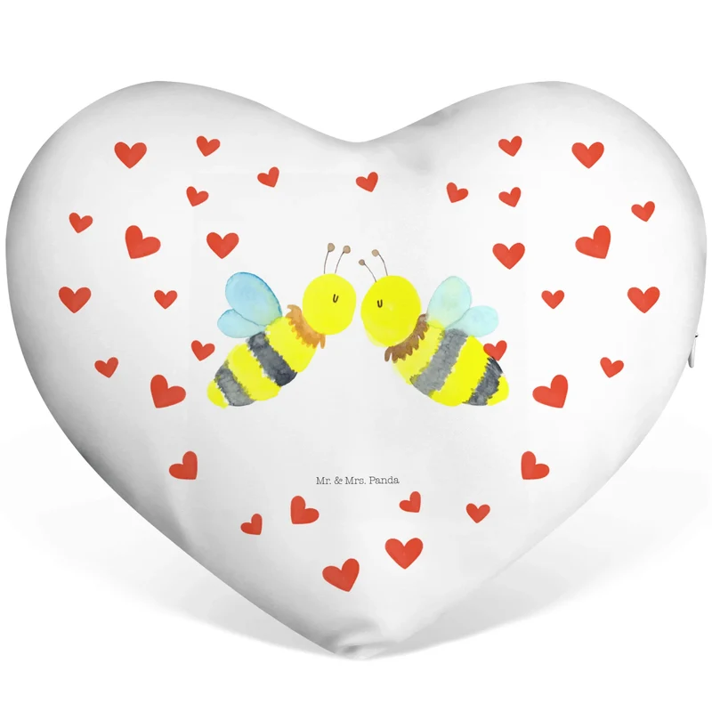 Herzkissen Biene Liebe
