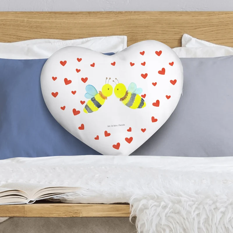 Herzkissen Biene Liebe
