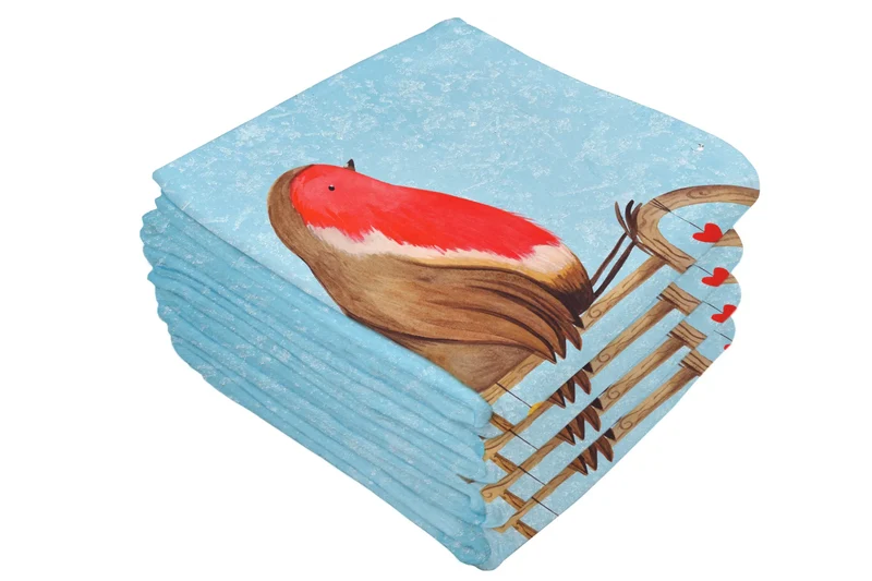 Handtuch Rotkehlchen Schlitten