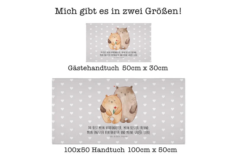 Handtuch Bären Liebe