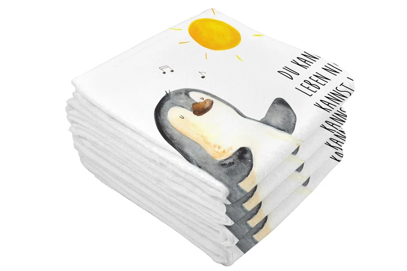 Handtuch Pinguin Surfer