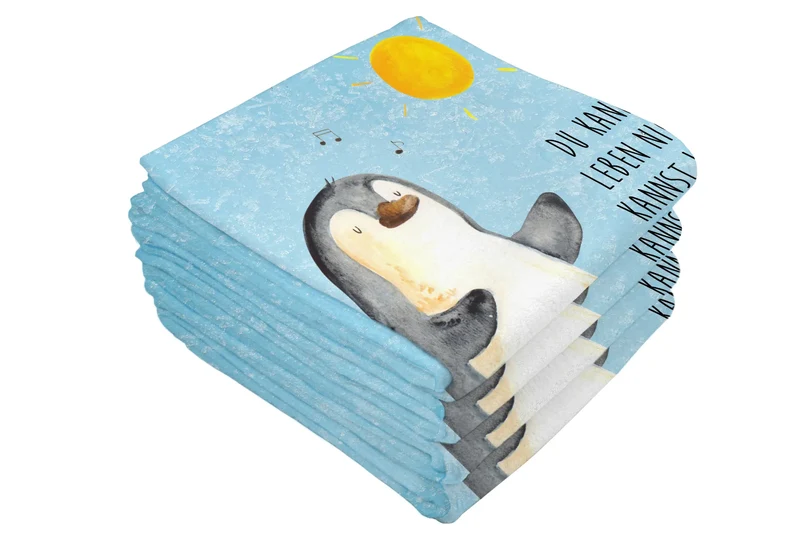 Handtuch Pinguin Surfer