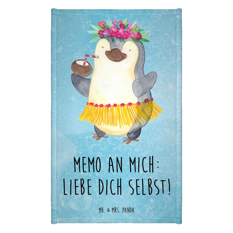 Gästehandtuch Pinguin Kokosnuss