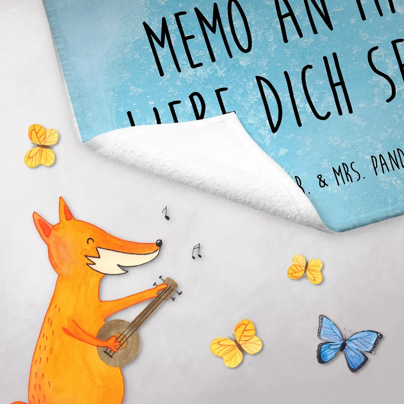 Gästehandtuch Pinguin Kokosnuss