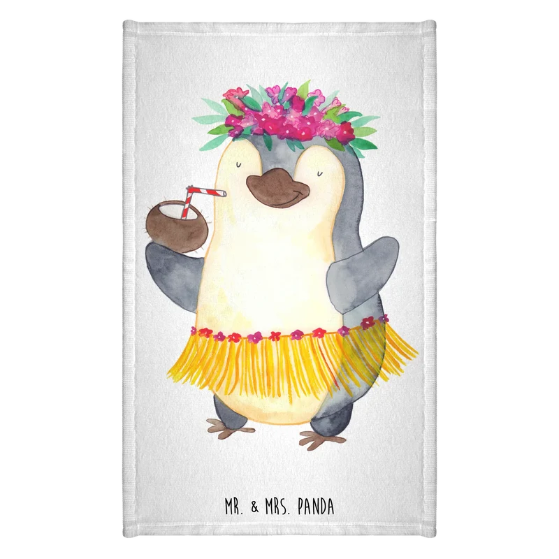 Gästehandtuch Pinguin Kokosnuss