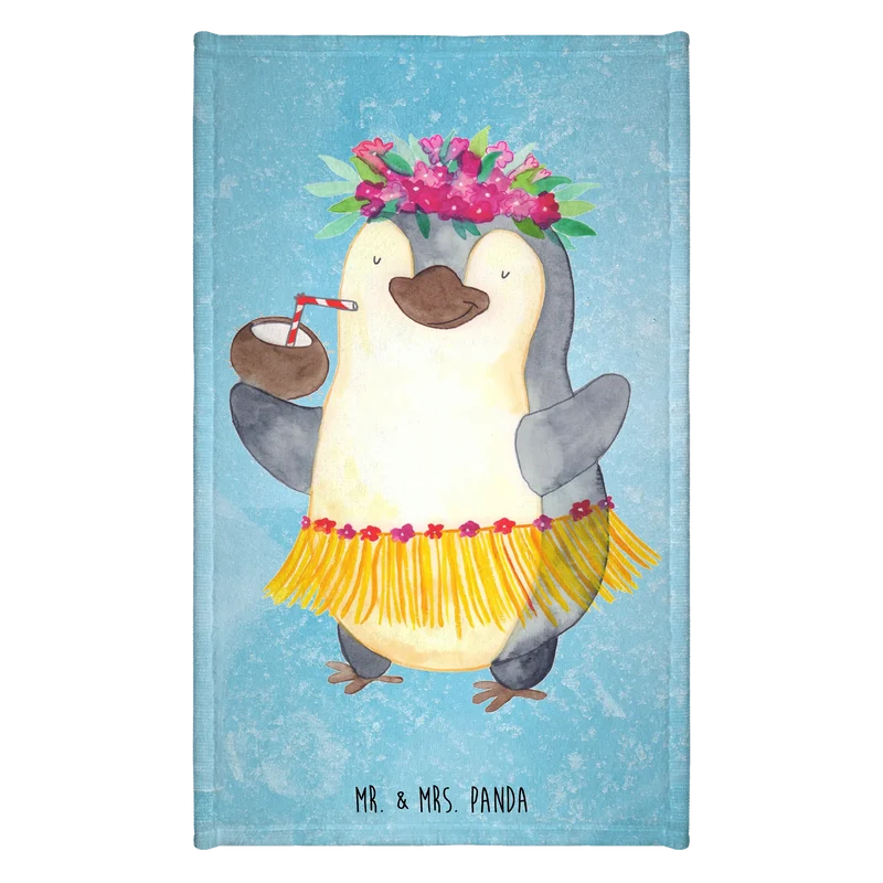Gästehandtuch Pinguin Kokosnuss