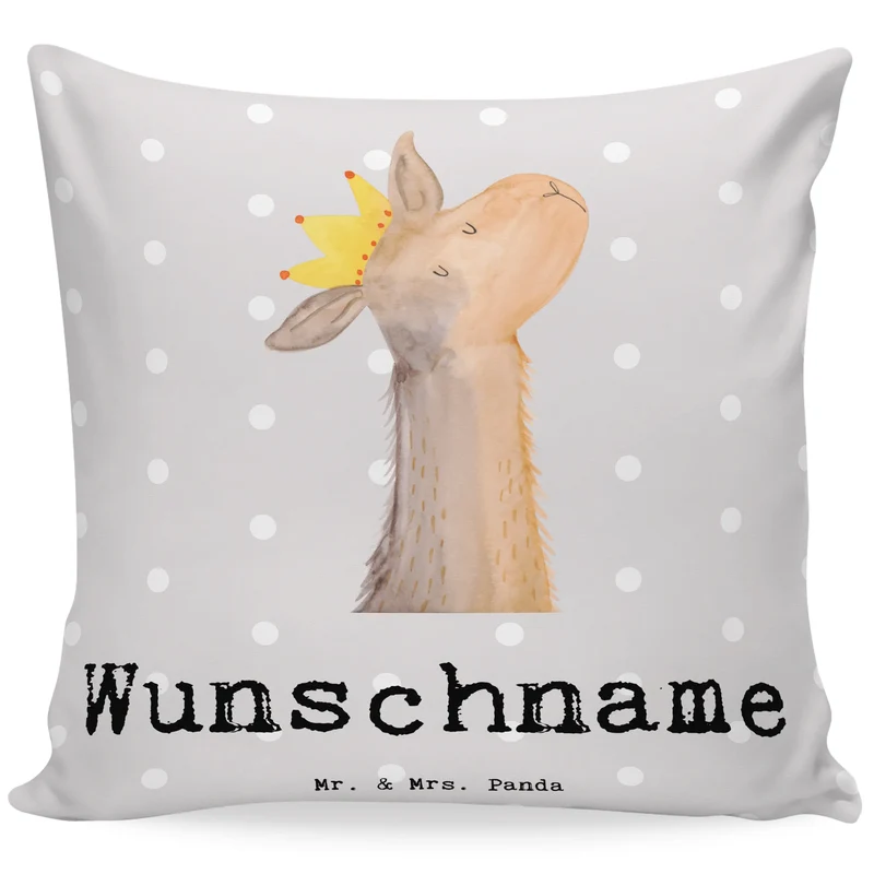 Personalisiertes Kissen Lama Bester Mensch der Welt